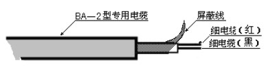 遠(yuǎn)傳超聲波液位計(jì)電纜線說明圖