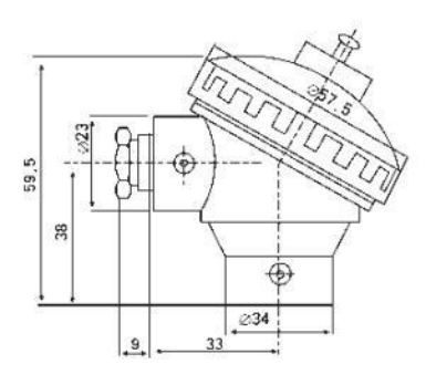 防水熱電偶小接線盒示意圖