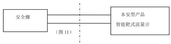 煤氣流量表本安系統(tǒng)接線(xiàn)圖